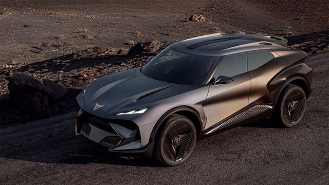 Cupra&nbsp;представила концепт-кар Tindaya с 24-дюймовым дисплеем и 3D-печатью